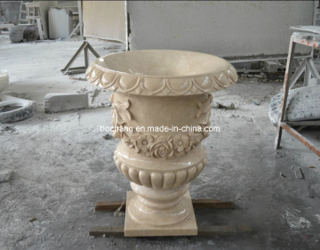 Garden Stone Granite Marble Flowerpot