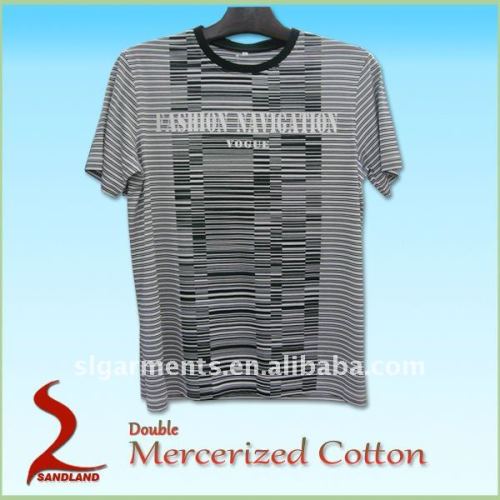 High quality 100% Mercerized cotton mens T shirts