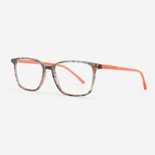 Super thin Rectangle Acetate Men's Optical Frames