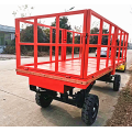 Two-way traction frame type flatbed truck