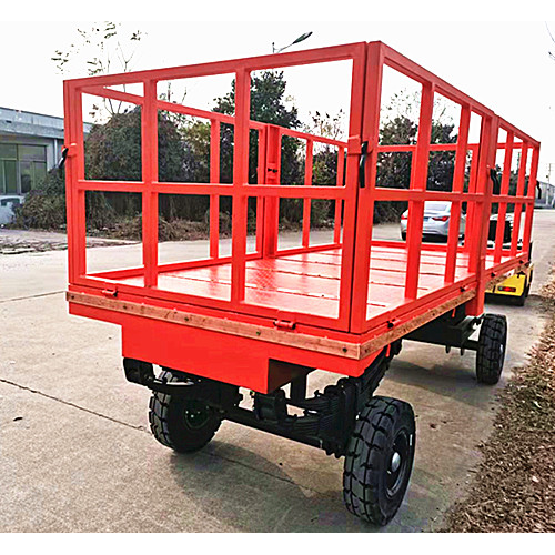 Two-way traction frame type flatbed truck