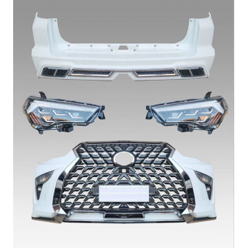LX Style Body Kit vorne und hinteren Stoßfänger Kühlergrill für 4Runner Limited Facelift - Black Plastic Carton Box