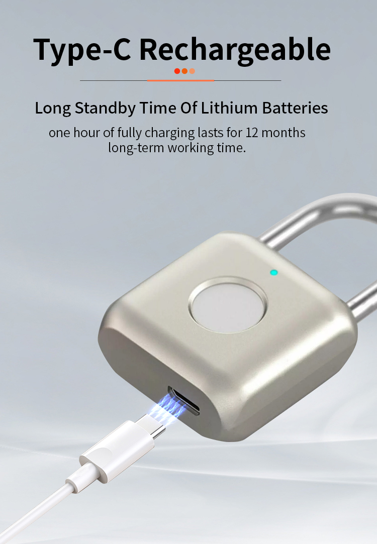 smart Fingerprint pad lock