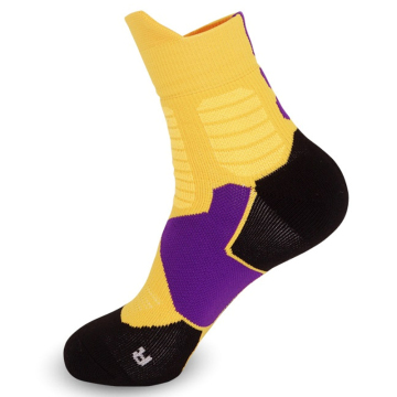 Wholesale Custom Compression Socks Men's Jacquard Knitted Logo Sport OEM Crew Socks