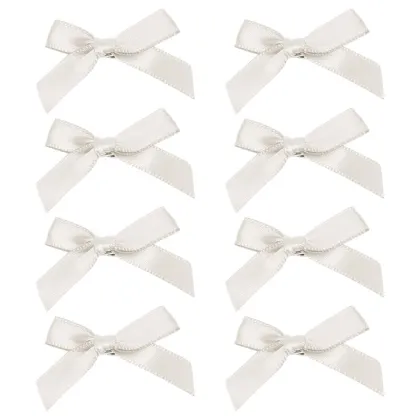 35mm Medium Size Children and Adult Hair Accessories: Webbing Bow Dovetail Hair Clip for Babies