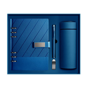 Customized 2024 Logo Planner Stationery Set: A5 Daily Leather Magazine Style Notebook & Gift Box Set