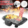 Elektrik tanpa asap BBQ Grill 5-Gear boleh laras