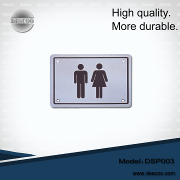 Plaque de signalisation acier de stainess pour portes - DSP003