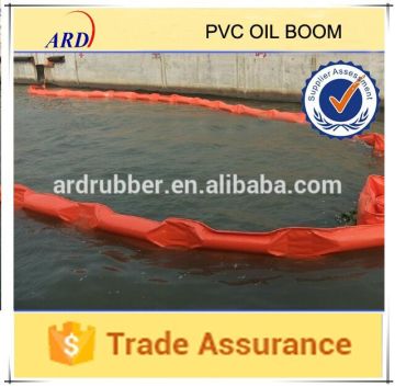 PVC Oil Boom For Containing Oil Spill On The Sea