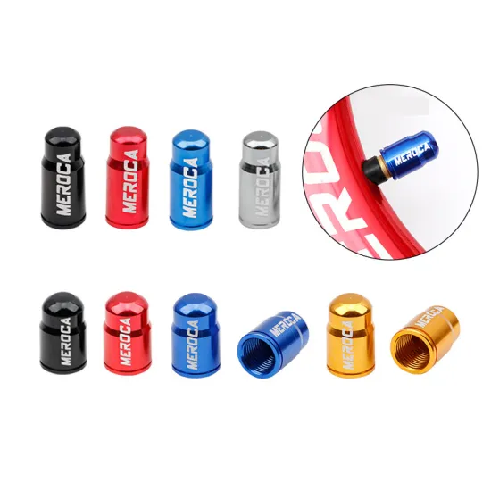 2pc Aluminum Bicycle Tire Valve Cap Ultralight Mountain Road Bike Valve Cap Schrader/Presta Tire Valve Protector MTB Accessories