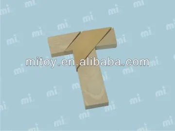 wooden T puzzle game