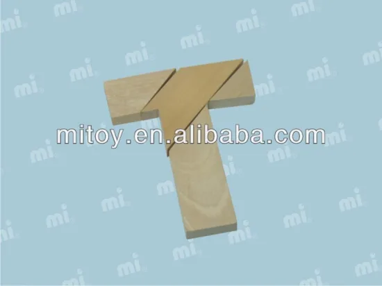 wooden T puzzle game