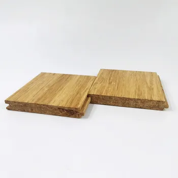Strand woven bamboo flooring click lock carbonized color