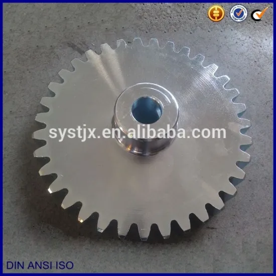 China supplier white zinc coated surface gear pinion