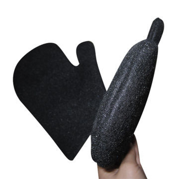 Shower exfoliating gloves-black