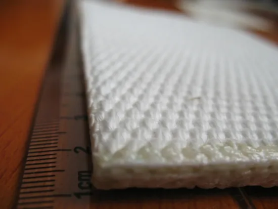 Polyester White Textile Cement Airslide fabric Conveyor Belt