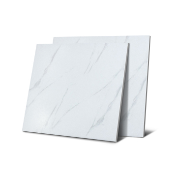 Carreaux de sol en porcelaine de marbre blanc sans glissement mat pour la villa et l'hôtel