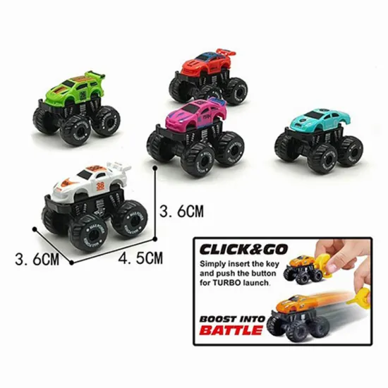Affordable Dollar Toy Eject Car Set: Metal Vehicle Models, Catapult Cars & Trucks