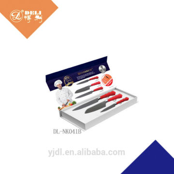 3 pieces flower pattern non-stick knives sets