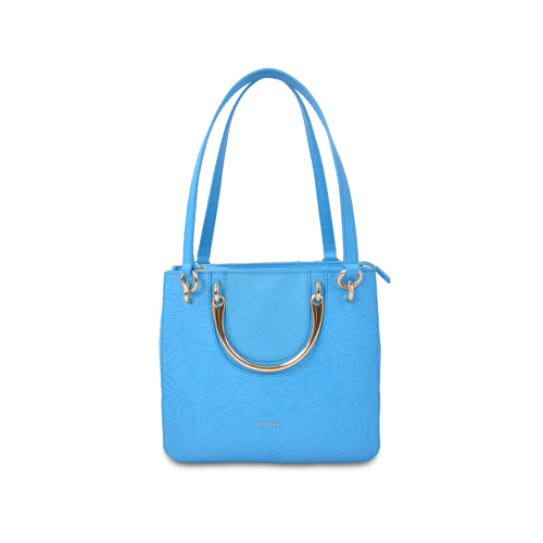 Lady Popular Leather Tote Bag With Large Pockets
