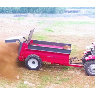 Agricultural tractor fertilizer distributor