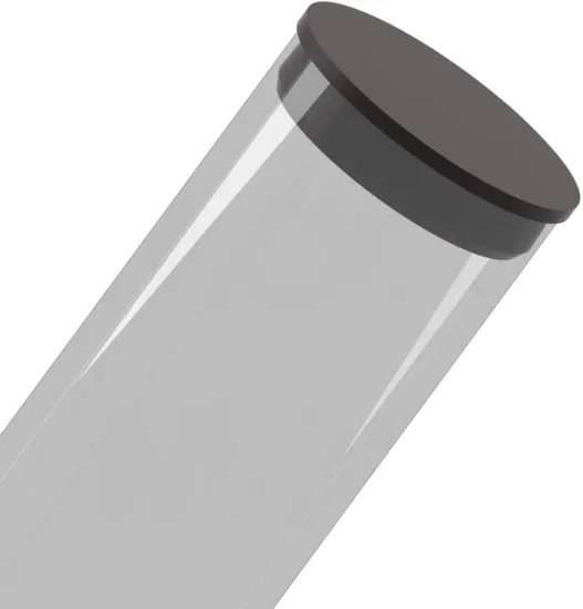 Custom food gift stationery PC PET PETG extruded clear plastic tube packaging