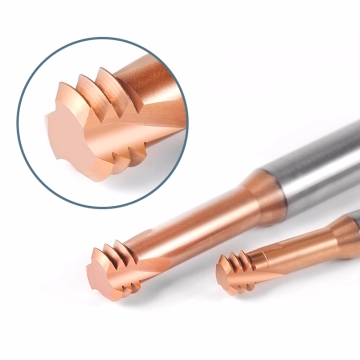 Cutter di fresatura in carburo solido personalizzato per strumenti CNC: mantello HRC55/65 Fine threading mulini