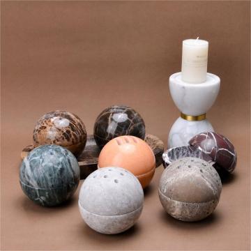 Travertine Mubkhar Bakhoor Censer Collection: Luxury Incense Burner for Families - 1 Piece Each, Muslim Arabic Style