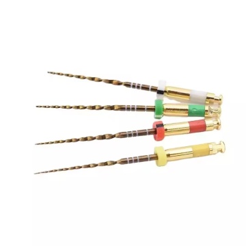 Archivos dentales rotativos dorados