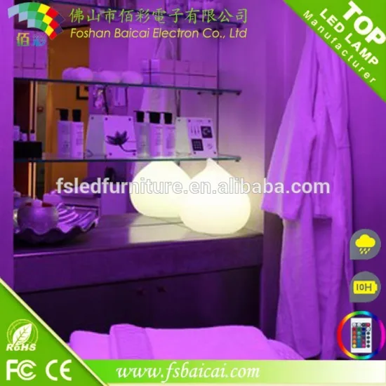 Portable mini LED table lamp/RGB remote wireless control color change