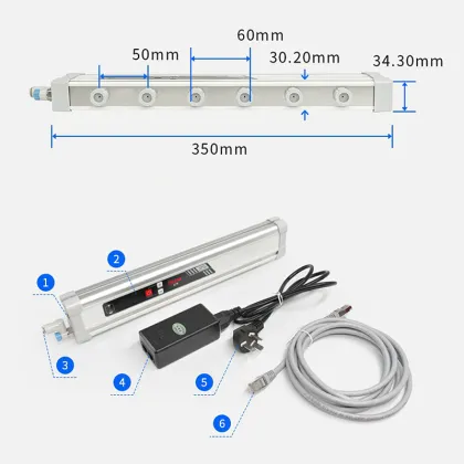 JEJOR Antistatic Ionizer Air De-ionizing Bar