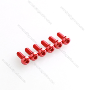 M4 anodized button head 7075 aluminum screw