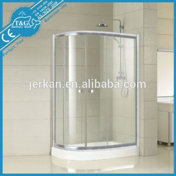 Factory direct sales corner glass shower enclosures