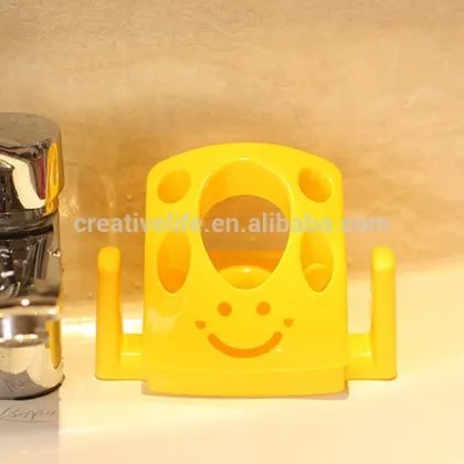 Plastic Smile Toothbrush Holder Bathroom Set