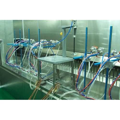 paint automatic spraying and leveling production line