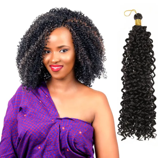 Wholesale Synthetique 22inch Perruque Braiding 1b Extensions Wavy 613 Wholesale 99j Twist Curly Braids Water Wave Crochet Hair