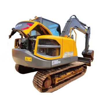 Used Volvo EC80D 8 Ton Mini Hydraulic Crawler Excavator - Good Condition for Home Use