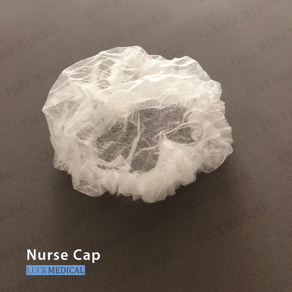 Elasticated Blue Nurse Cap