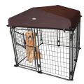 Buiten zware kennel met dak