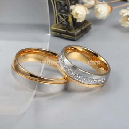 couples promise rings promise ring sets wedding rings gold 18k plated