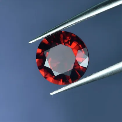 Red Garnet Round Diamond Cutting Process Custom Wholesale