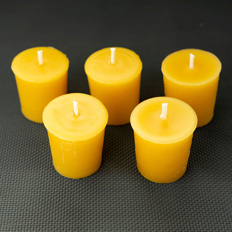 Candle votiva 100% pura de cera de abelha orgânica