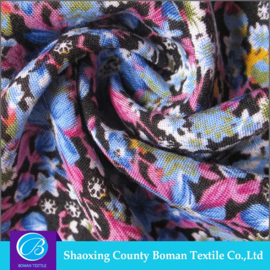 China wholesale Latest design Soft Plain rayon fabric custom printed