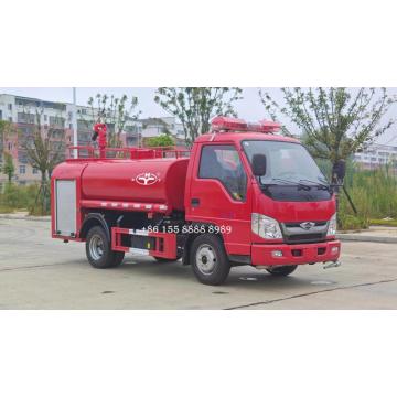 Foton 2t fire water tank truck