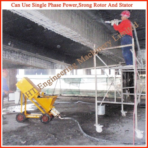 Can Use Single Phase Power 2016 Hot Sale Cement Plastering Machine