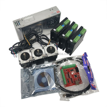 NEMA34 CNC Stepper Motor Set med förare, strömförsörjning, kontrollkort-Hybrid allt-i-ett-kit CE