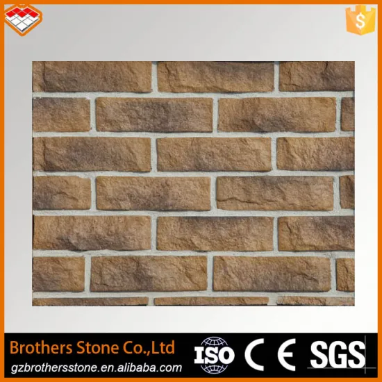 2015 hot sale lightweight beige color exterior wall stone tile