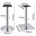 Silver Stainless Steel Dining Round Bar Table Bases