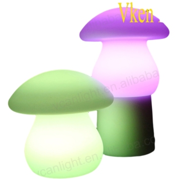 Cordless Rechargeable Mushroom Shape White Table Lamp