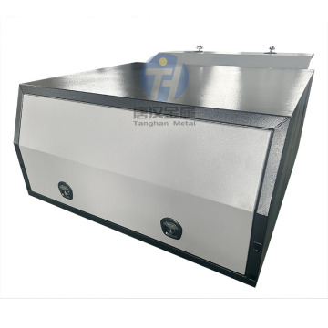 2 Door Aluminium Ute Canopy Flat Plate 3.0mm with Gray Lid